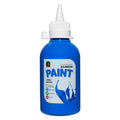 Educational Colours Fluorescent Rainbow Junior Acrylic Paint 250ml Blue