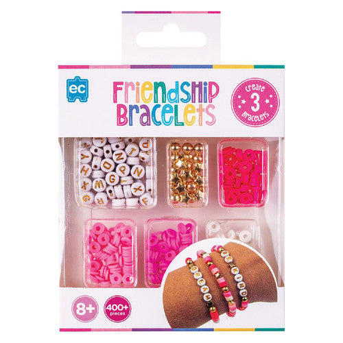Educational Colours Friendship Bracelet Set Pink