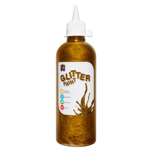 Educational Colours Glitter Paint 500ml Gold