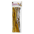 Educational Colours Gold and Silver Twistable Ties 25cm Pack of 150