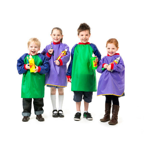 Educational Colours Junior Artist Smocks Purple Ages 5-8