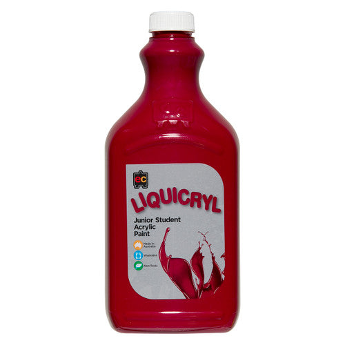 Educational Colours Liquicryl Junior Student Acrylic Paint 2L Magenta