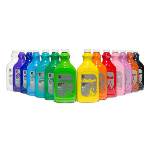 Educational Colours Liquitemp Classroom Poster Paint 2L Black