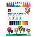 Educational Colours Master Markers Pack of 12
