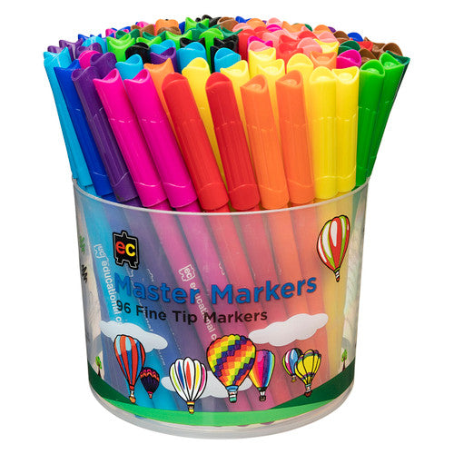 Educational Colours Master Markers Tub of 96