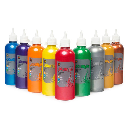 Educational Colours Metallic Liquitemp Classroom Poster Paint 500ml Copper