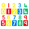 Educational Colours Numbers Small Stencil Set of 10