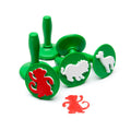 Educational Colours Paint and Dough Stampers Jungle Animals Set of 6