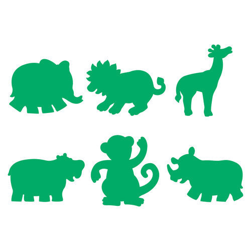 Educational Colours Paint and Dough Stampers Jungle Animals Set of 6