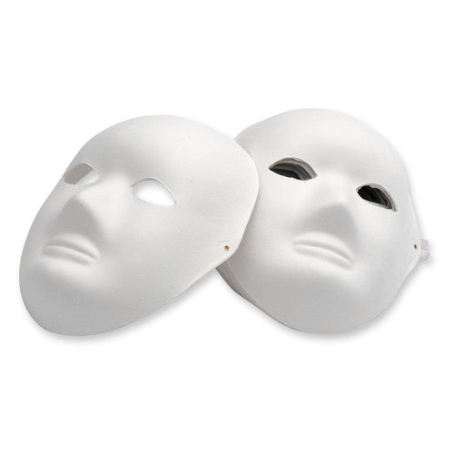 Educational Colours Paper Mache Full Mask Pack of 24