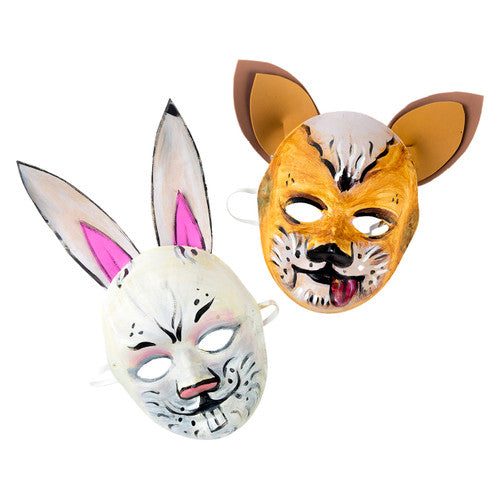 Educational Colours Paper Mache Full Mask Pack of 24