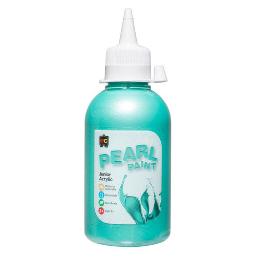 Educational Colours Pearl Paint Junior Acrylic 250ml Green