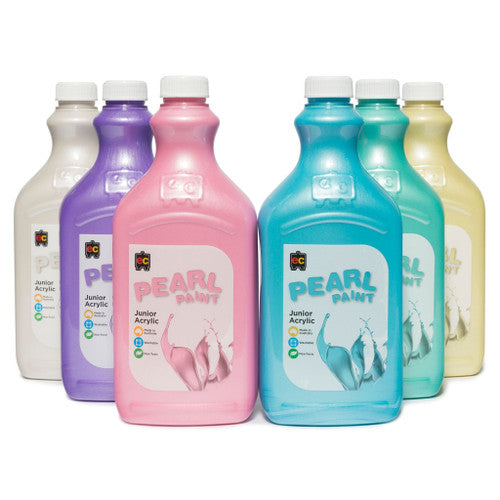 Educational Colours Pearl Paint Junior Acrylic 2L Pink