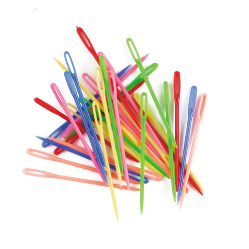 Educational Colours Plastic Needles 75mm Pack of 32
