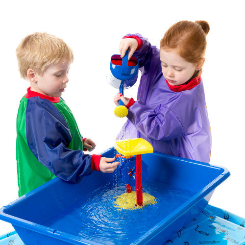 Educational Colours Toddler Smock Green and Blue Ages 2-4