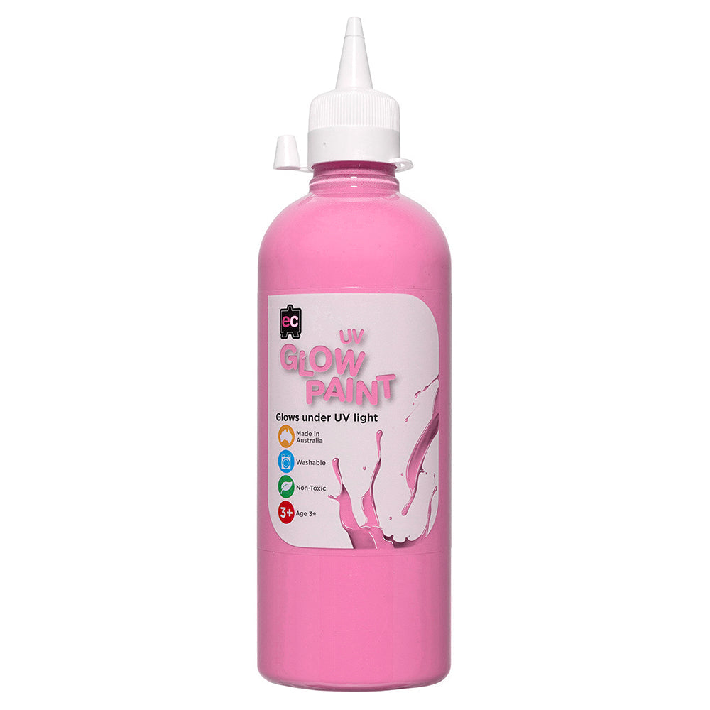 UV Glow Paint 500ml Pink