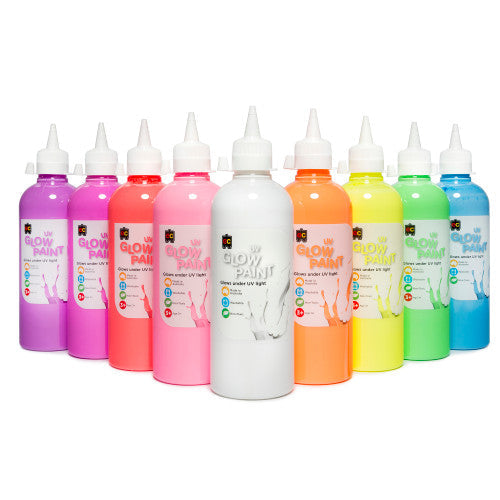Educational Colours UV Glow Paint 500ml Yellow