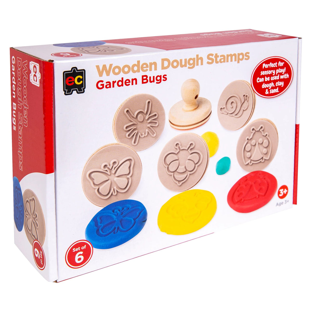 Wooden Dough Stamps Bugs