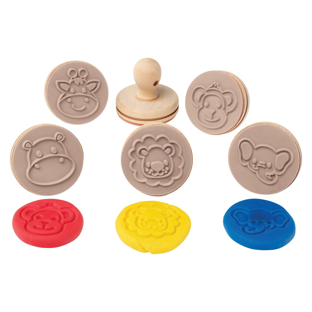 Wooden Dough Stamps Jungle