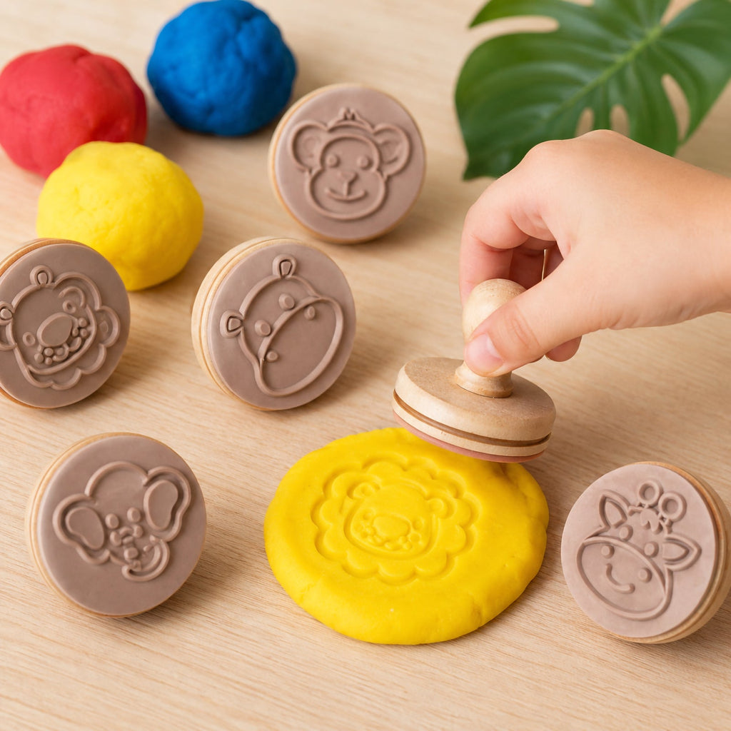 Wooden Dough Stamps Jungle
