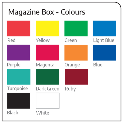 Elizabeth Richards Magazine Box Pack of 5 White