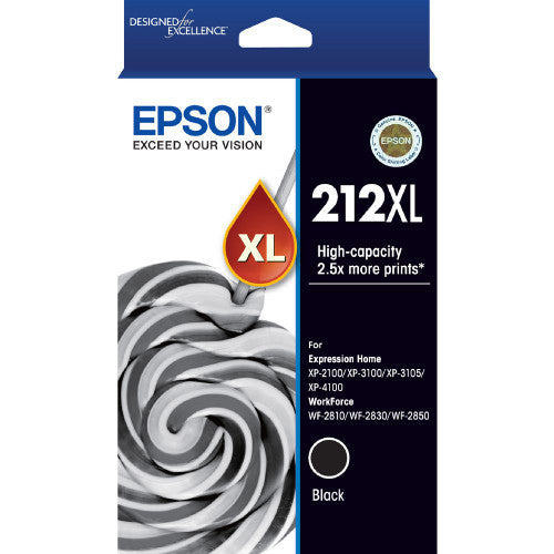 Epson 212XL High Capacity Ink Cartridge Black