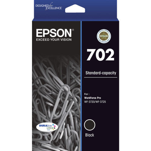 Epson 702 Standard Yield DURABrite Ultra Ink Cartridge Black