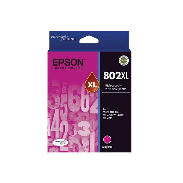 Epson 802XL High Yield DURABrite Ultra Ink Cartridge Magenta