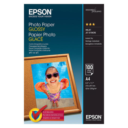 Epson S042540 Glossy Photo Paper A4 100 Sheets 200gsm