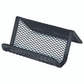 Esselte Business Card Holder Metal Mesh Black