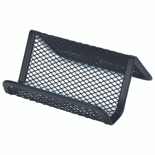 Esselte Business Card Holder Metal Mesh Black