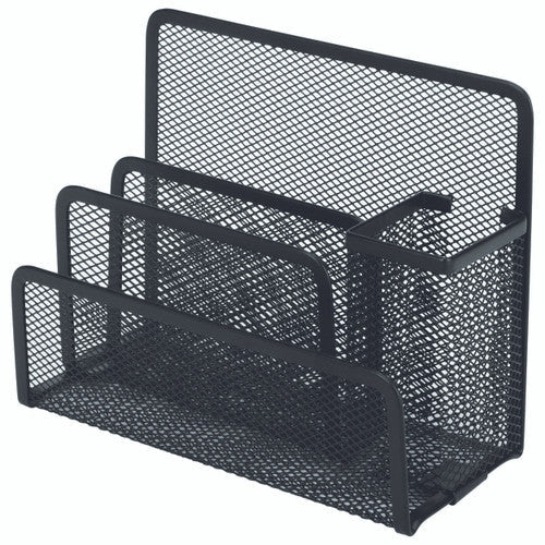 Esselte 48459 Desk Organiser Metal Mesh Black
