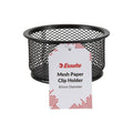 Esselte Paper Clip Holder Metal Mesh Black