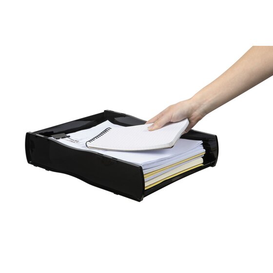 Esselte Nouveau Document Tray Black A4