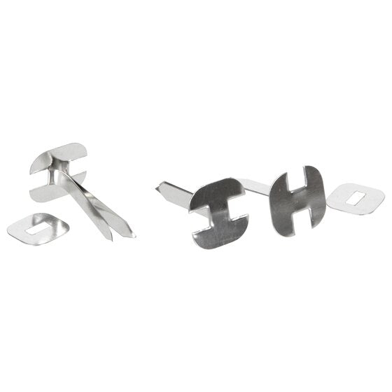 Esselte Paper Binders 25mm Silver Box 200