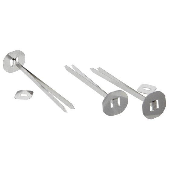 Esselte Paper Binders 75mm Silver Box 100