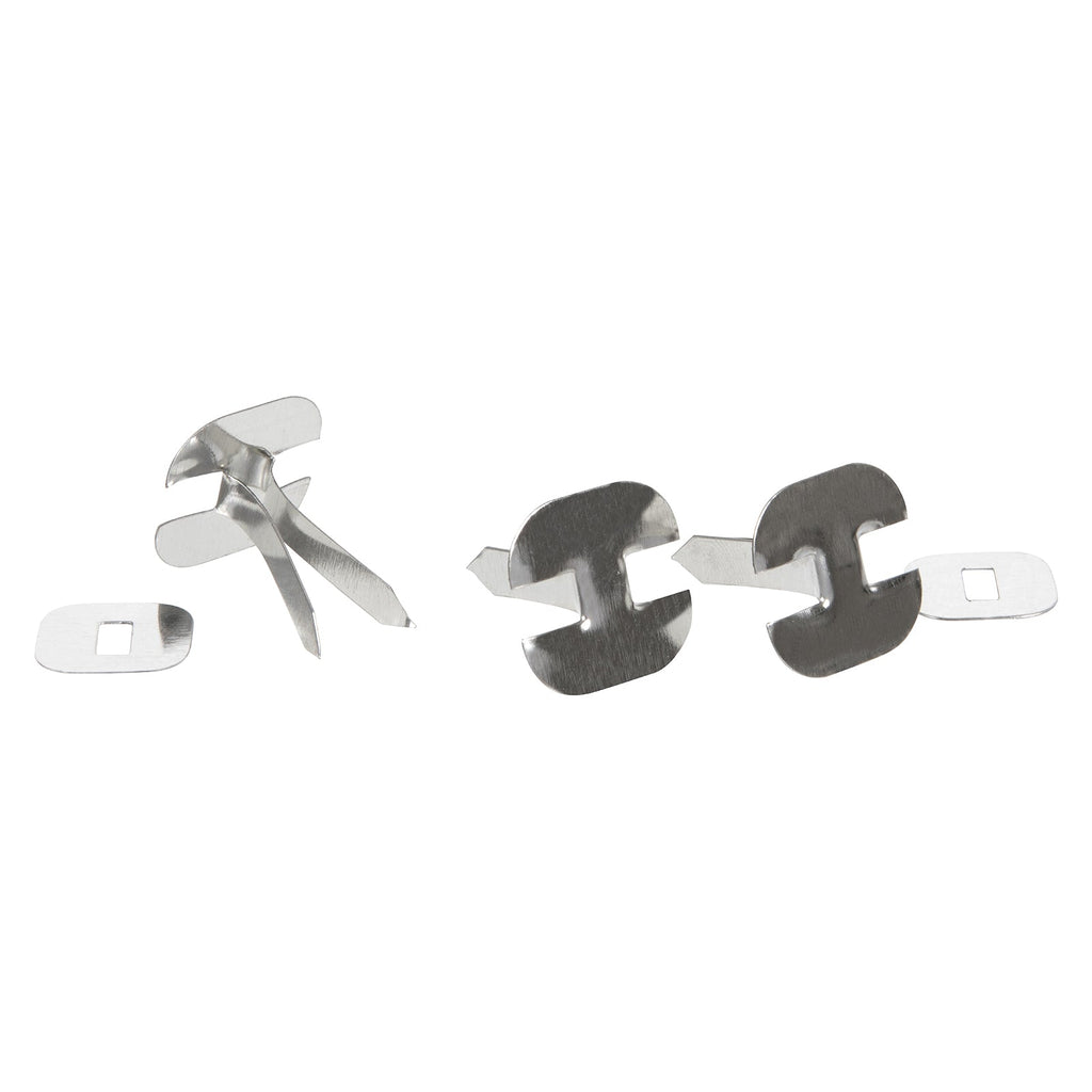 Esselte Paper Binders 19mm Silver Box 200