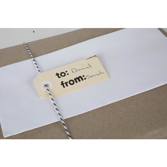 Esselte Shipping Tags No 2 40x82mm Buff Box 1000