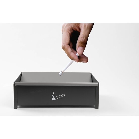 Esselte 45815 Metal Smokers Tidy Grey
