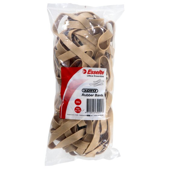 Esselte Superior Rubber Bands No. 109 500g Natural Colour