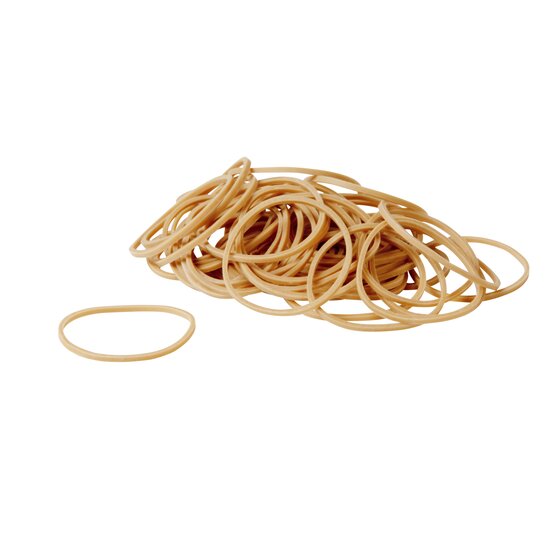 Esselte Superior Rubber Bands No 16 100g Natural Colour Pack