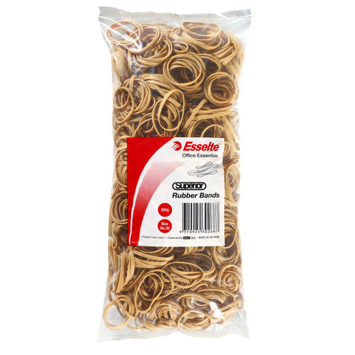 Esselte Superior Rubber Bands No 30 500g Natural
