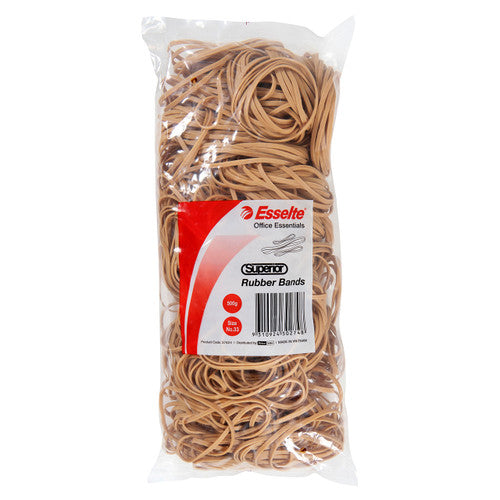 Esselte Superior Rubber Bands No. 33 Natural 500g Pack