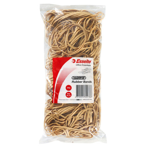 Esselte Superior Rubber Bands No 35 Natural 500g Pack