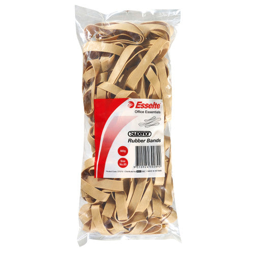 Esselte Superior Rubber Bands No. 85 Natural 500g