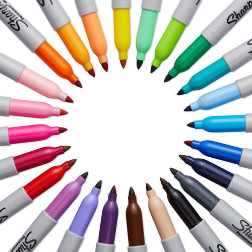 Sharpie Permanent Marker Fine Point Assorted Pack of 8