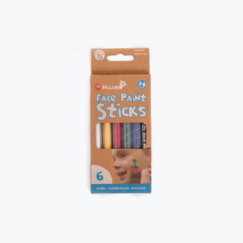 Micador Face Paint Twistable Sticks Assorted Pack of 6