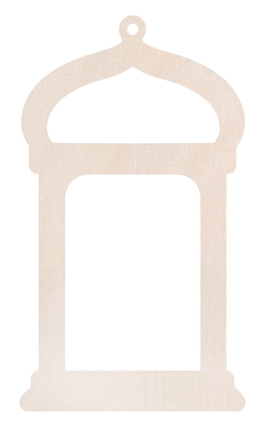 Zart Wooden Lantern Frames Pack of 24 3mm Plywood 3 Designs with Jute String
