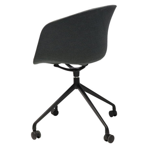 Rapidline Focal Tub Visitor Chair Charcoal Ash Fabric