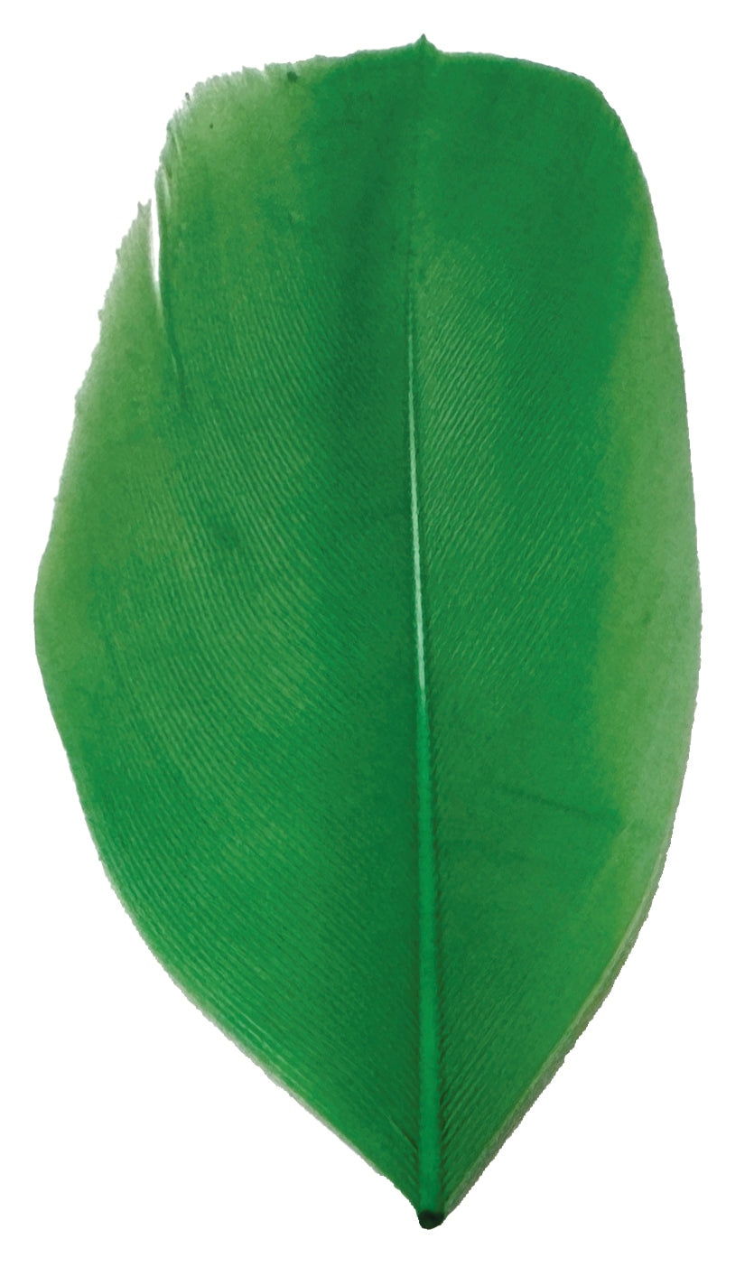 Trimmed Feathers Christmas Mix 30g Red White and Green Leaf Shaped